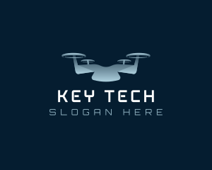 Drone Quadcopter Tech logo design