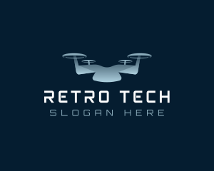 Drone Quadcopter Tech logo design