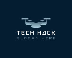 Drone Quadcopter Tech logo design