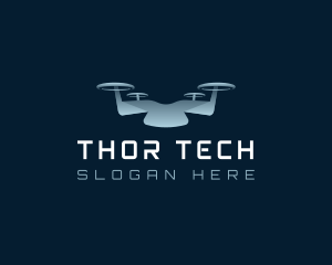 Drone Quadcopter Tech logo design