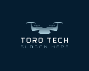 Drone Quadcopter Tech logo design