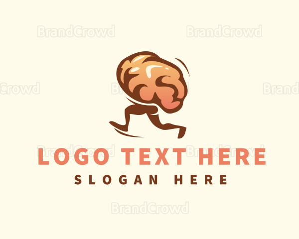 Running Brain Idea Logo