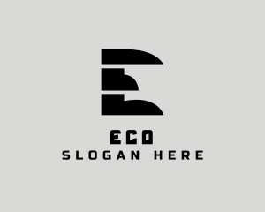 Digital Tech Letter E logo design