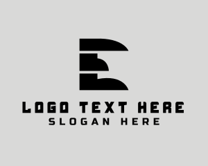 Search Engine - Digital Tech Letter E logo design