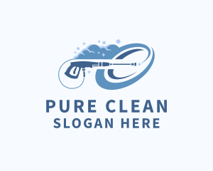 Pressure Washer Bubbles logo design