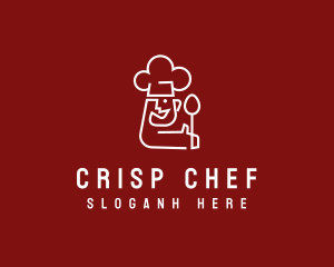 Modern Geometric Chef logo design