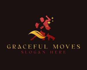 Ballroom Dancer Duo logo design