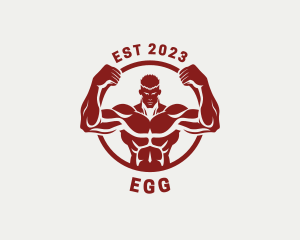 Gym Equipment - Fitness Muscle Training logo design