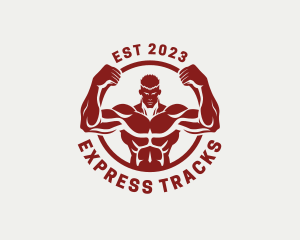 Fitness Muscle Training  logo design