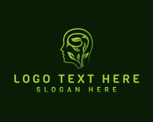 Leaf - Mental Leaf Health logo design