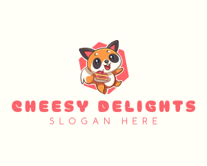 Cute Red Panda Cake logo design