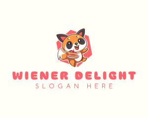 Cute Red Panda Cake logo design