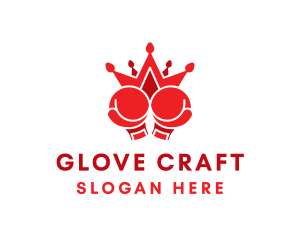 Gloves - Boxing Gloves Crown logo design