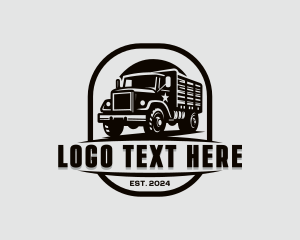 Logistics - Dump Truck Vehicle logo design