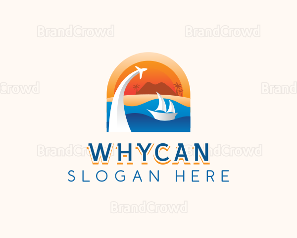 Island Beach Travel Logo