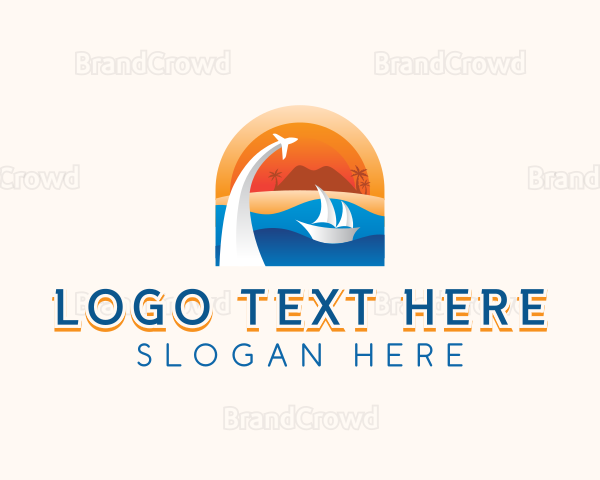 Island Beach Travel Logo