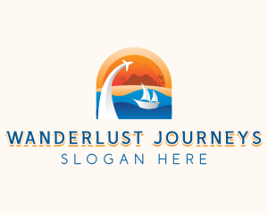 Island Beach Travel logo design