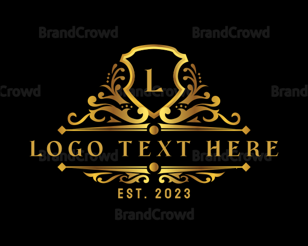 Luxury Ornamental Shield Logo