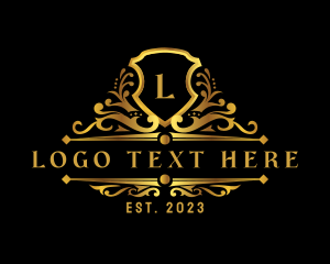 Gold - Luxury Ornamental Shield logo design