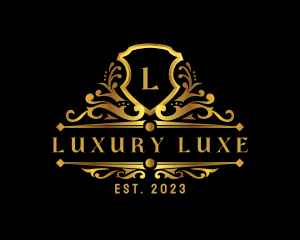 Luxury Ornamental Shield logo design