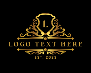 Victorian - Luxury Ornamental Shield logo design