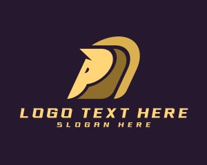 Horse - Golden Horse Race logo design