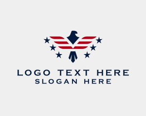 America - American Patriot Eagle logo design