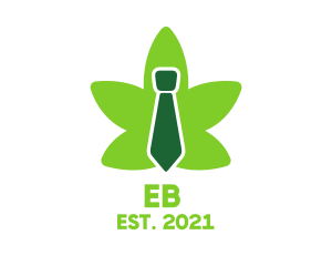 Oil - Green Marijuana Necktie logo design