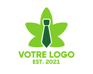 Smoke - Green Marijuana Necktie logo design