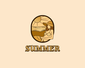 Feminine Summer Hat  logo design