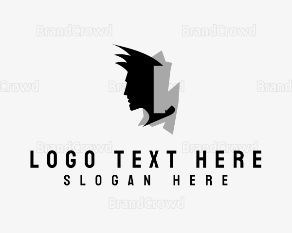 Man Head Hair Logo