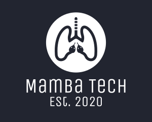 Mamba - Poisonous Snake Lungs logo design