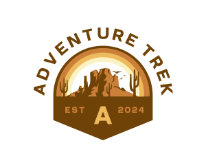 Trekking - Trekking Desert Rock logo design