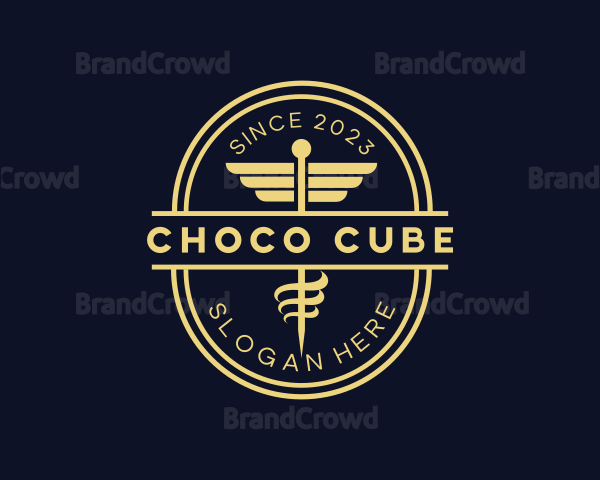 Caduceus Staff Pharmacy Logo