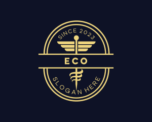 Caduceus Staff Pharmacy Logo