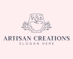 Artisanal Candle Souvenir logo design