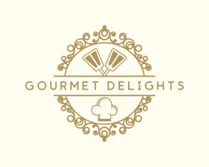 Kitchen Restaurant Chef Hat  logo design