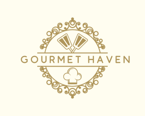 Kitchen Restaurant Chef Hat  logo design