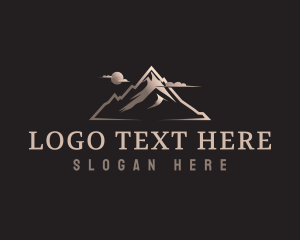 Mountain Peak - Nature Mountain Peak logo design