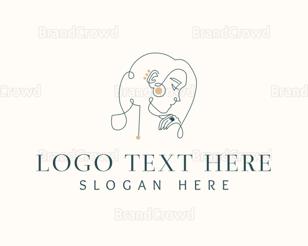 Woman Luxury Jewelry Logo