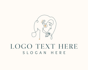 Premium - Woman Luxury Jewelry logo design