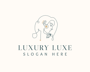 Woman Luxury Jewelry logo design