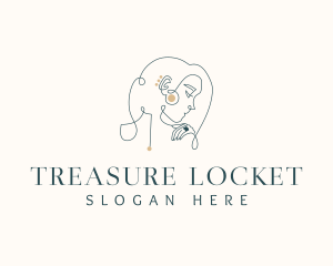 Locket - Woman Luxury Jewelry logo design