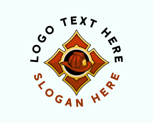 Equipment - Firefighter Helmet Equipment logo design