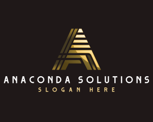 Modern Professional Letter A logo design