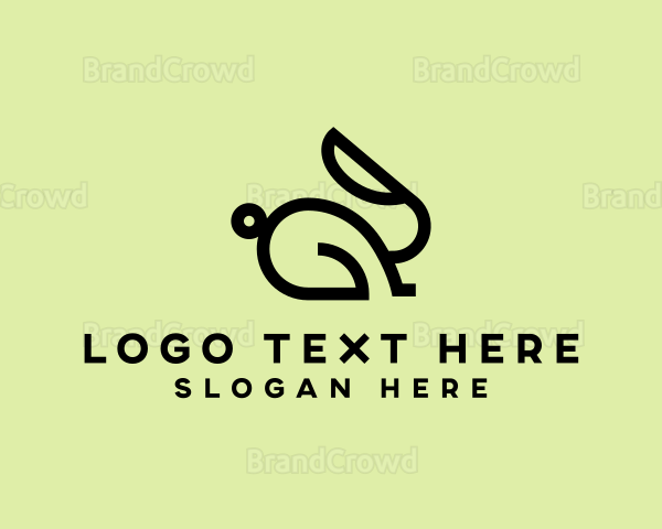 Rabbit Bunny Pet Logo