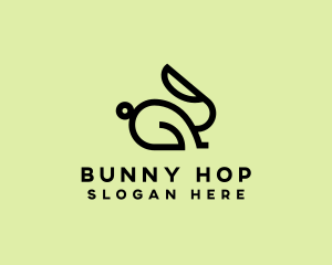 Rabbit Bunny Pet logo design