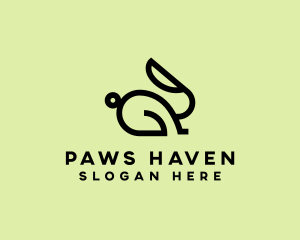 Rabbit Bunny Pet logo design