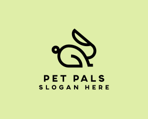 Rabbit Bunny Pet logo design