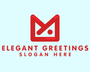 Invitation - Red M Envelope logo design